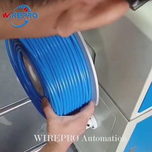 Floor type fully automatic counting meter cable rewind wire spooling winding coiling machine