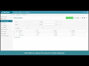OpenProject - Work packages