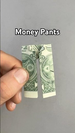 Money Pants | Hot to Make Dollar Origami Pants Tutorial
