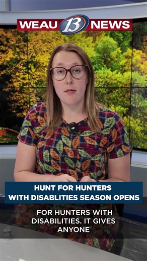 Each year, one week in October is designated as the Hunt for Hunters with Disabilities. Learn more here >> https://www.weau.com/2025/10/08/rock-creek-disabled-outdoors-hosts-27th-hunt-hunters-with-disabilities/ | WEAU 13 News