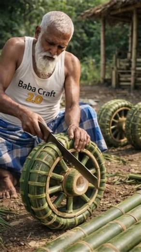 Baba Builds a Giant Bamboo Truck! 😳 | Handmade Village Bamboo Truck