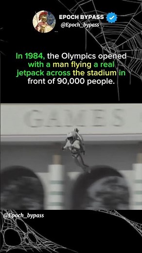 1984 Olympics: Man Flies Real Jetpack Across Stadium in Opening Ceremony