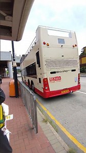 鑽石山志蓮淨苑角度 HK1開蓬觀光巴士 出入巴士站短影片