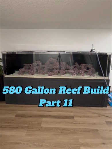 It is finally filled and running! #aquarium #reeftank #fyp #fishtok #ocean #project #diy