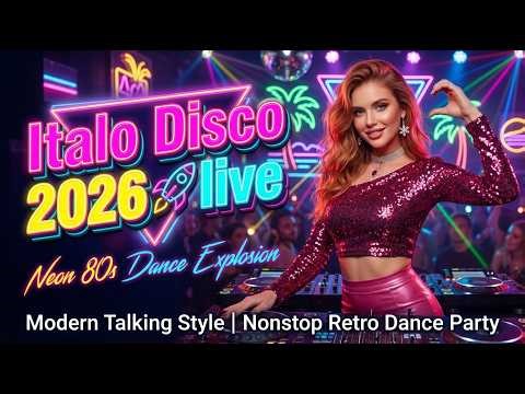 Italo Disco 2026 🚀 Neon 80s Dance Explosion | Nonstop Euro Disco Mix 🔥 Best Retro Party Music