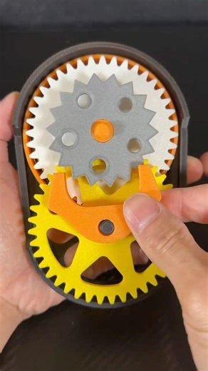 Wind-Up Clock Box Mechanism | Satisfying 3D Printed Mechanical Toy. #diy #3dprinted #3dprinting