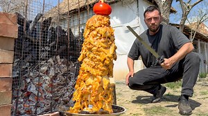 116K views · 1.1K reactions | Cooking Turkish Famous Street Food Doner Kebab at Home with Bread | Outdoor Chef | Facebook