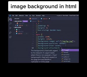 image background in html #html #tutorial #image #imagebackground #coding #catdev #codingtips #fyp #foryou