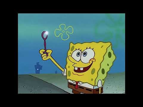 SpongeBob SquarePants - Patrick tries to blow a bubble