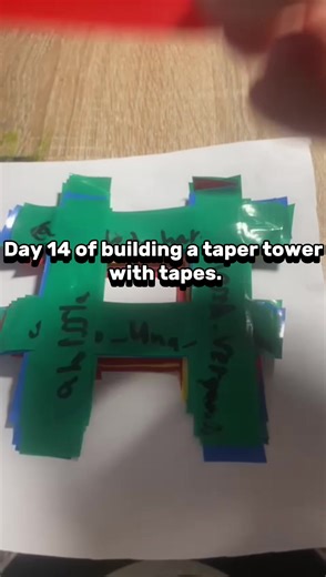 Follow for more Videos #day14 #foryo #tape #fyp #day #toweroftape #follow