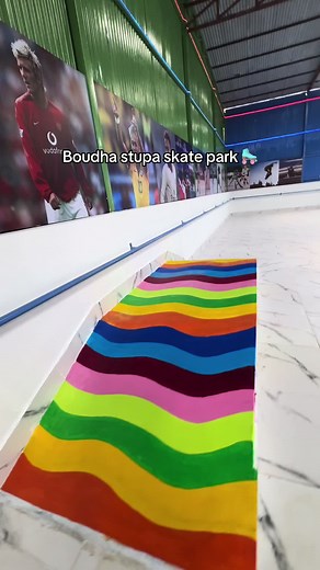 Boudha stupa skate park#boudhakathmandunepal💗