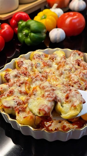 Spinach and Ricotta Stuffed Shells 🐚