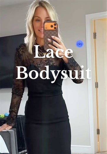 A lace bodysuit that actually works for grown women. Supportive, smoothing, and easy to style — this one surprised me. #bodysuit #lacebodysuit #Over40Fashion #TikTokShopFashion #ComfyCute