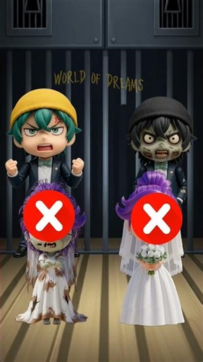 zombie and zombie bride #animation #shorts #cartoon