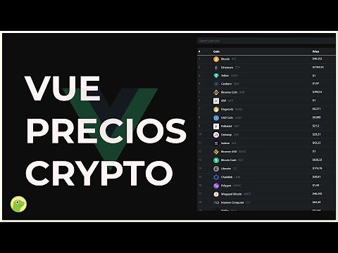 Vue Precios Crypto | Vue.js & CoinGecko API