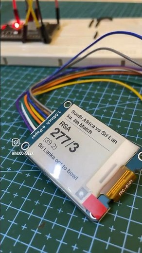 Playing with my new E-paper Display #CWC23 #arduino #electronics