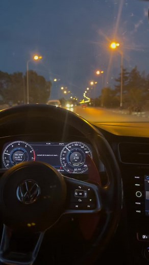 Volkswagen Dashboard Features at Night