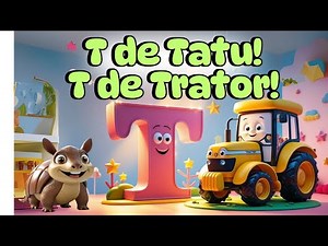 Letra T – Música Divertida com Palavras e Imagens | Alfabeto Infantil com Tia Gigi