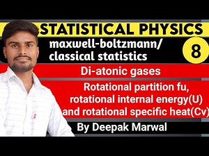 diatomic gases | rotational partition function internal energy specific heat | classical statistics