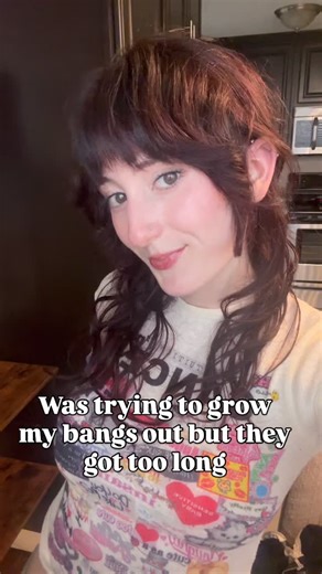 salt lake city hairstylist on Instagram: "As long as I own a razor my bangs will always be short😛 #bangs #hairdresser #saltlakecity #hairinspo #behindthechair #reels #shaggyhair"