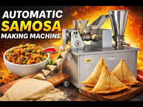 Automatic Samosa Maker | Full Process from Dough to Frying