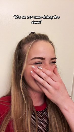 Humorous Reaction Video of a Young Woman