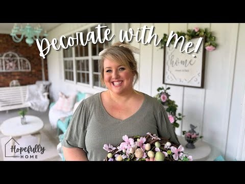 Spring Front Porch Clean and Decorate with Me!