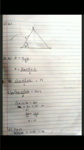 BGCSE Mathematics paper 1 (2020) answers