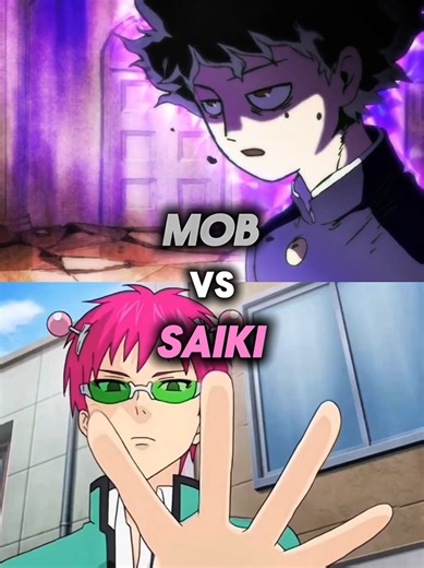 Shigeo Kageyama vs Saiki Kusuo — Esper Power vs Psychic God #fyp #saikikusuo #animebattle #animevs #mob