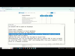 How to Convert Pdf to Word on Bluebeam