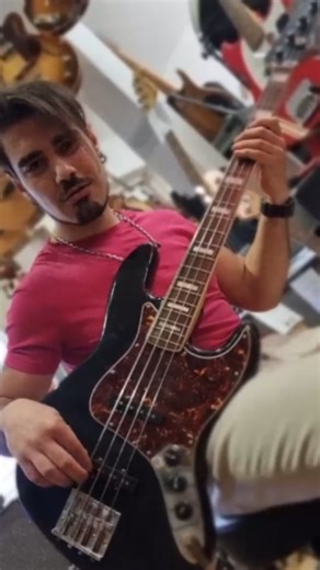 Trying out this 1978 Fender Jazz Bass Available for sale at the Gallery 🔥 | The Bass Gallery