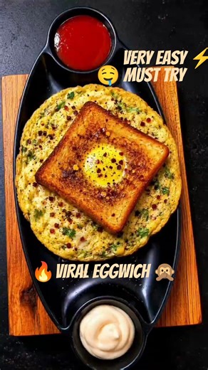 🔥 Viral Eggwich 🤤 Easiest Breakfast!!!