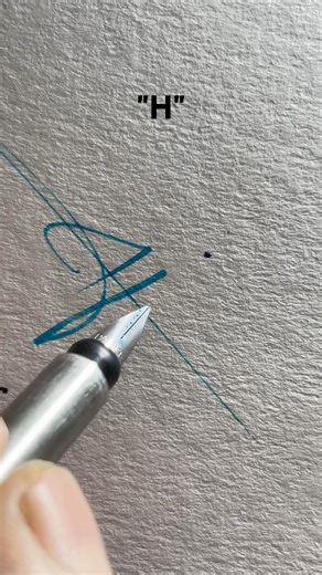 ❤️How to sign letter "H"?❤️#signature #handwriting #calligraphy #art #alphabet