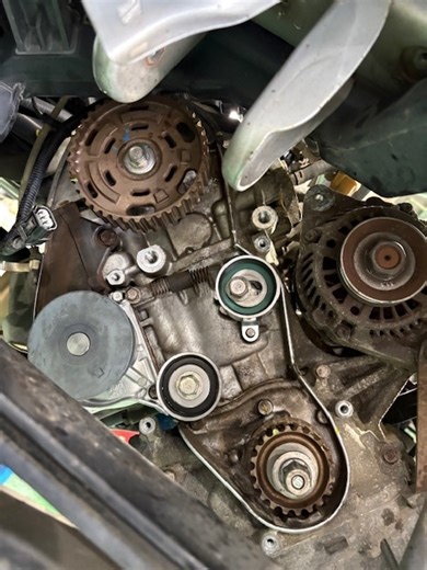 ホンダ　アクティＨＡ9 タイミングベルト交換　オイルシールやウォーターポンプなど、、、