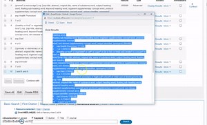 Literature Searching tips: copying your search strategy in OVID in text format to cut and paste into your documents