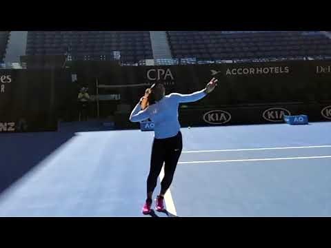 Serena Williams Serve Slow Motion