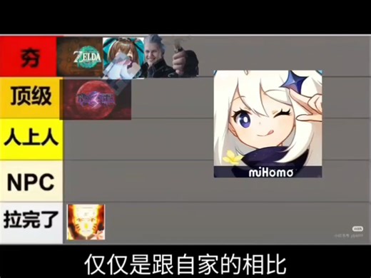 锐评各大游戏从夯到拉排名（尽量不客观）