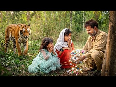 Tiger Attack man in the forest 🐯Khazane Ki Talash Mein Tiger Se Samna 😨 🌲