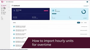 How to import hourly units for overtime