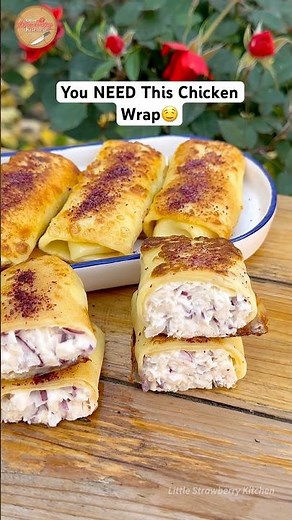 My Favorite Chicken Crepe Wrap Ever — No Competition😍 #recipe
