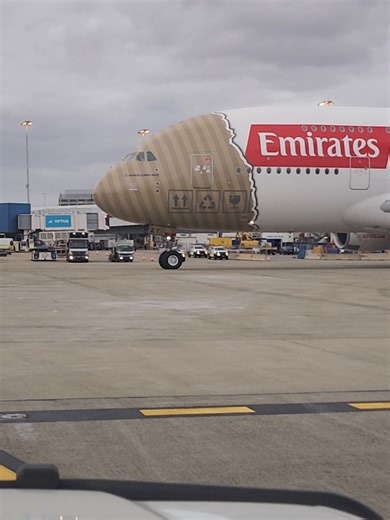 Exploring Emirates A380 at Sydney Airport