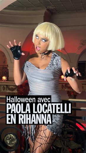 Konbini on Instagram: "Paola Locatelli nous a embarqués à la soirée Halloween Instagram x Vanity Fair x HBO Max ! On a suivi la créatrice de contenu dans sa transformation en Rihanna, version clip Disturbia, et on valide fort le costume 🔥"
