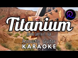 Titanium by David Guetta ft. Sia (Lyrics) | Karaoke Acoustic Guitar