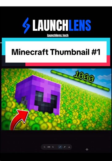 Minecraft thumbnail creation! Step by step showing how to use the tool to make great thumbnails easily! Our tool allows you to easily search YouTube for thumbnails in your niche! Or use inspiration from others. #roblox #Minecraft #launchlens #thumbnail #youtube