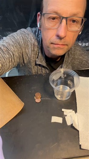 Rhett Allain on Instagram: "How to make a penny battery using vinegar. #physics #science #scienceexperiment"