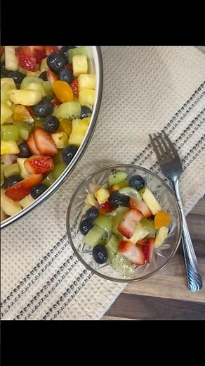 Fruit salad with Honey Lime Dressing