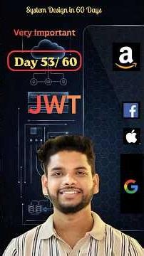 JWT Explained in 60 Seconds | JSON Web Token | System Design | Day 53 #shorts