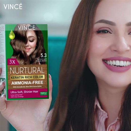 Want salon-like hair color at home? Vince's ammonia-free formula gives your hair life & shine in every shade! 🛒 Shop Now: https://vincecare.com 📲 For Whatsapp: https://wa.me/923171114005 | Vince Care