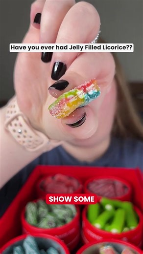 2.4K views | When every flavor rates 8+ out of 10, you know it's good  Sour licorice sampler with 6 flavors—watermelon  blue raspberry  green apple  strawberry  and more. That chewy-without-being-hard texture, jelly-like filling, perfect sour balance  20% off right now. Don't sleep on this ⚡ ❤️ 50+ Gourmet Flavors ⭐️ Over 1 MILLION Happy Customers  Fast & Fresh Delivery ⚖️ 1 lb tubes | Licorice.com | Facebook