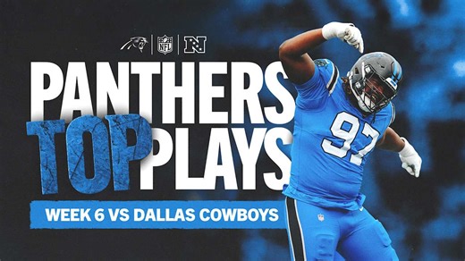 Panthers top plays vs. Cowboys Week 6
